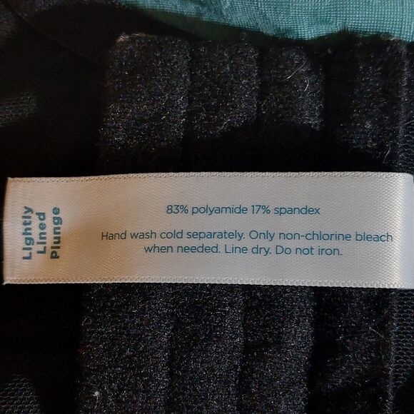 Swim by Cacique Underwire Knot-Front Bikini Top Green Teal 44D - Picture 15 of 15